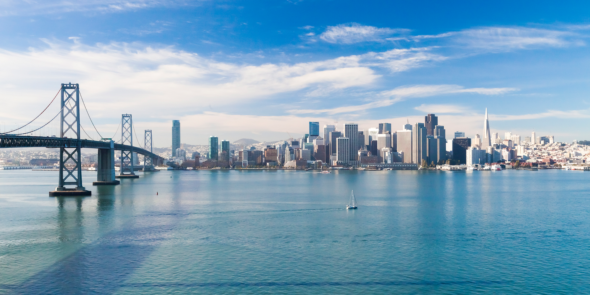 San Francisco Skyline mit Bay Bridge